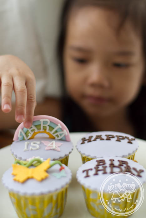 Zaria's birthday cupcake